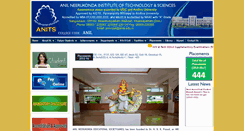Desktop Screenshot of anits.edu.in
